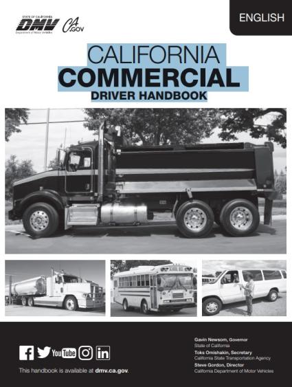 California commercial driver handbook