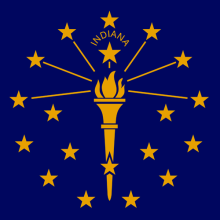 флаг штата INDIANA