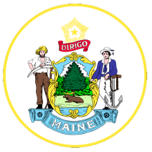 печать штата MAINE