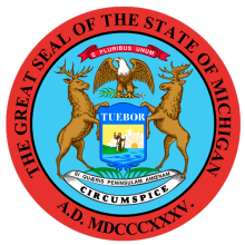 печать штата MICHIGAN