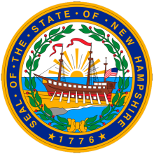 печать штата NEW HAMPSHIRE