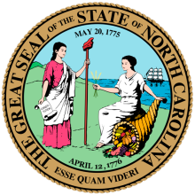 печать штата NORTH CAROLINA
