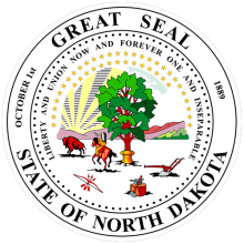 печать штата NORTH DAKOTA