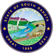 печать штата SOUTH DAKOTA